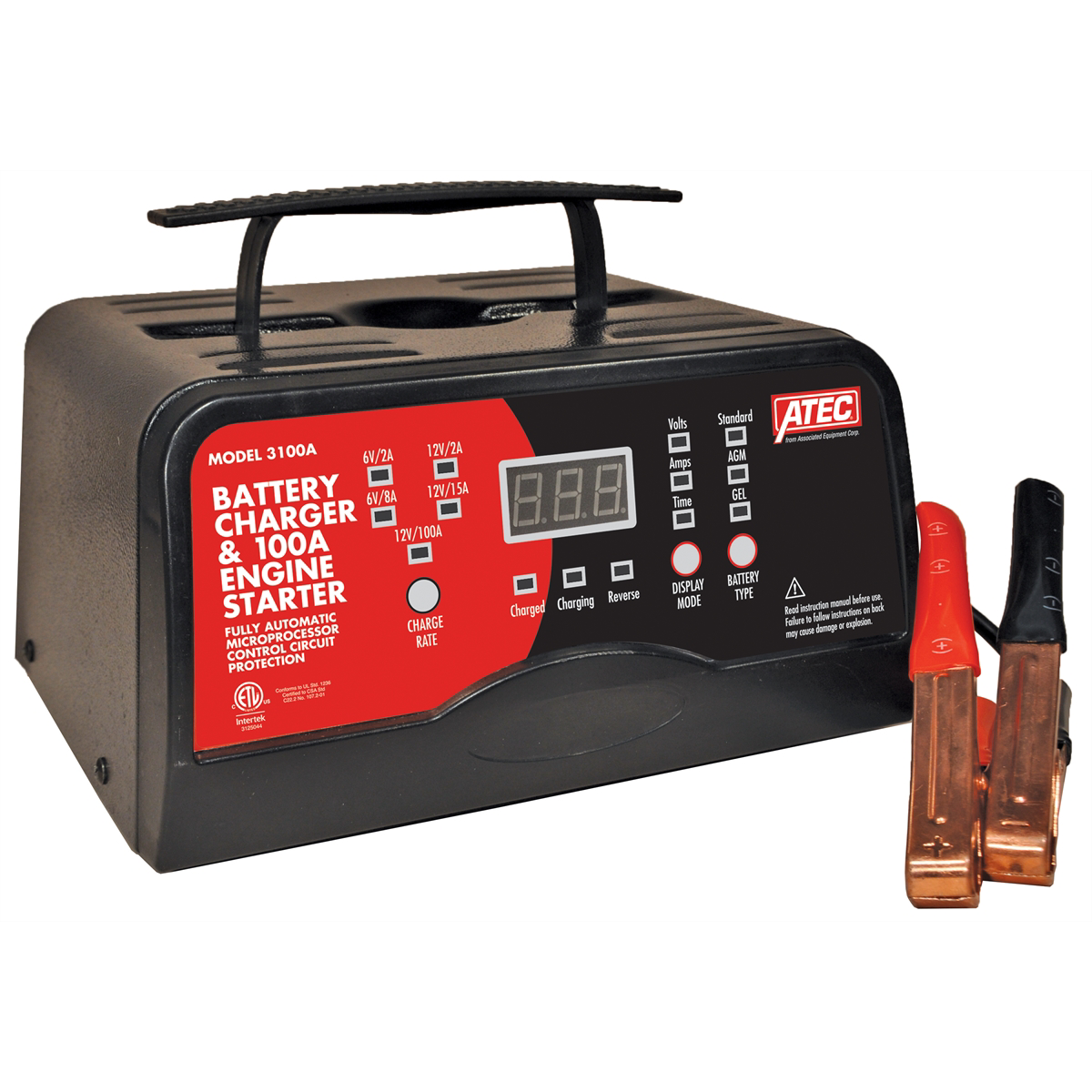 Associated 100 AMP 12V 15/2 AMP PORTABLE CHARGER