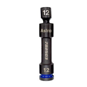 Astro Pneumatic 1/2 Inch Drive 12mm 12-Point Pinless Heavy-Duty Driveline Impact Socket