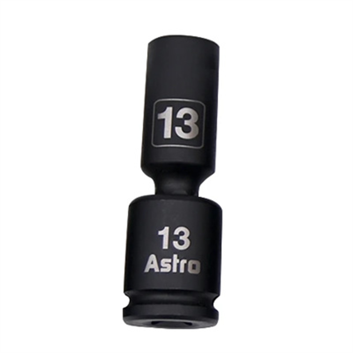 Astro Pneumatic 13mm 3/8 Inch Drive Mid-Length Pinless Universal Impact Socket - Metric