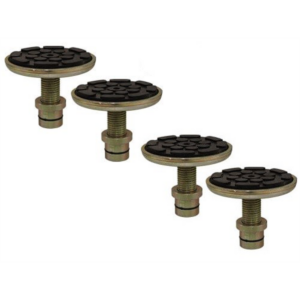 Atlas Equipment Set of 4 Single-Screw Adjustable Adapters, 1.5" Peg Size