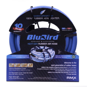BluBird Rubber Air Hose Assembly 1/2" x 25'