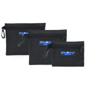 BluBird Work Gear - Multi - Purpose Clip - on Zippered Poly Bags, 3 Pack