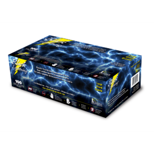 Atlantic Safety Company Black Lightning Medium Black Nitrile Gloves