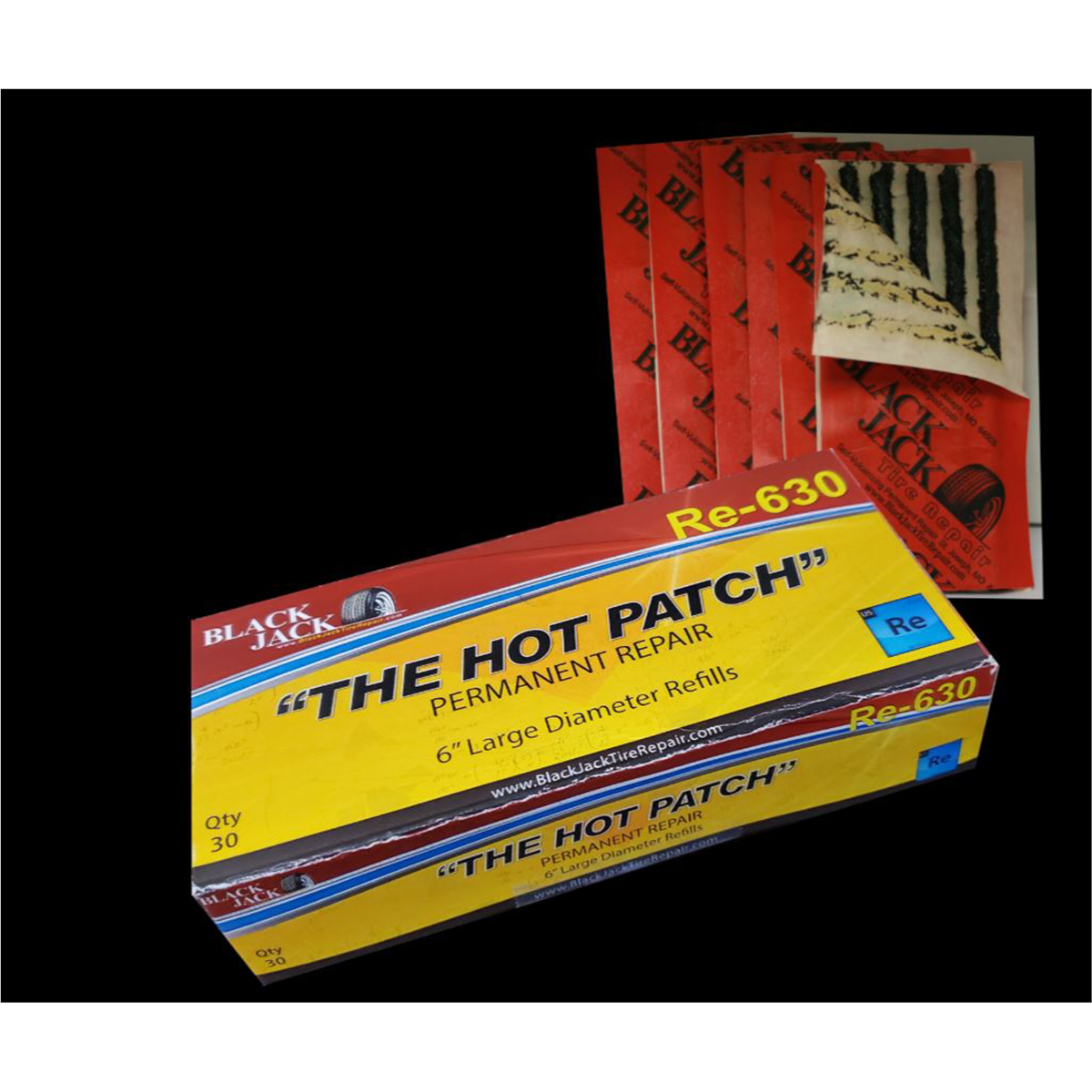 BlackJack Tire Supplies 6" Large Dia.Refills, (Box of 30)