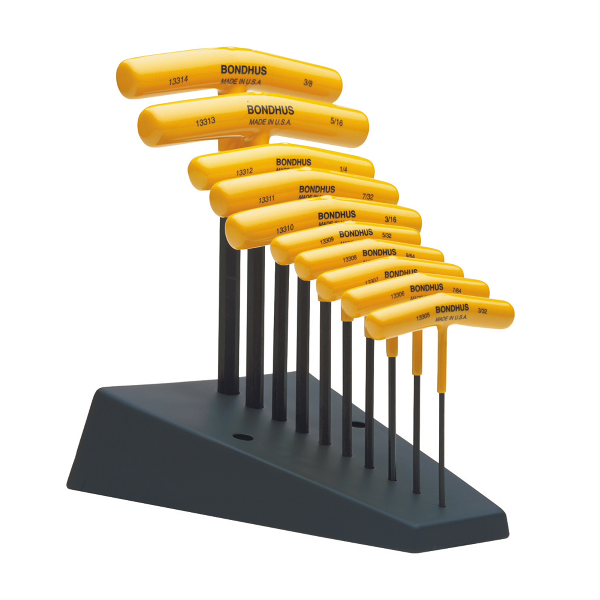 Bondhus Corp. 10PC SAE T-Handle Hex Wrench Display