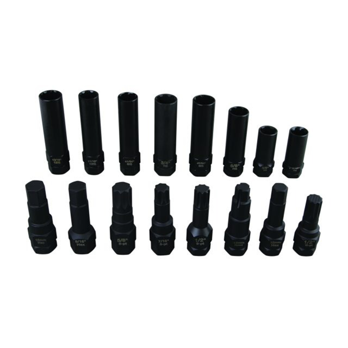 Horizon Tool 16PC Spline LugKey Socket Set