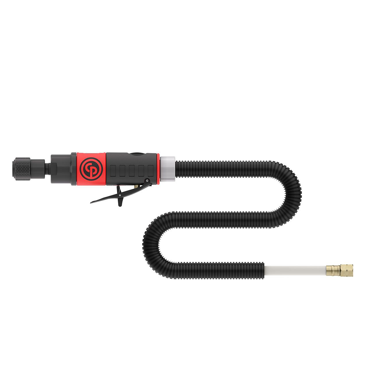 Chicago Pneumatic Chicago Pneumatic CP873CK - Low Speed Composite Air Tire Buffer Kit with Quick Change 7/16" Hex Shank Chuck, 0.47 HP / 350 W Air Motor - 3,000 RPM and Rear Exhaust Hose with Noise Reducer.