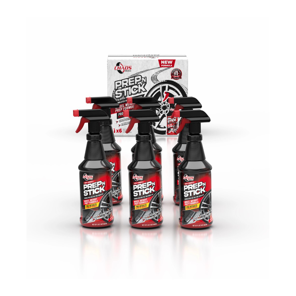 Chaos Safety Supplies Prep N Stick Aluminum Wheel Cleaner Case (6-Pack)