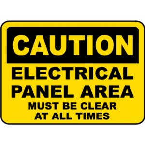 Chaos Safety Supplies Electrical Panel Caution Label