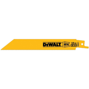 DeWalt 6-in. 18 tpi Straight Back Bi-Metal Reciprocating Blade (100 pk)