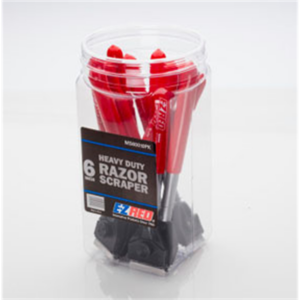 E-Z Red 10PC 6" Scraper Display