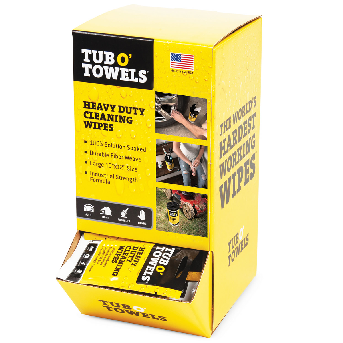 Tub O' Towels Tub O' Towels Single Pack Gravity Feed, 100 in a box
