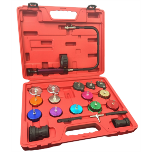 Fjc radiator and cap pressure tester kit-21pc