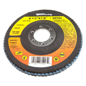 Forney Industries Flap Disc, Type 27, 4-1/2 in x 7/8 in, ZA60