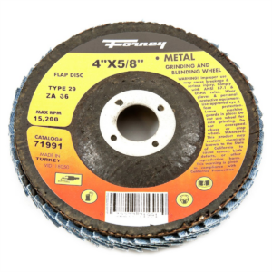 Forney Industries Flap Disc, Type 29, 4 in x 5/8 in, ZA36