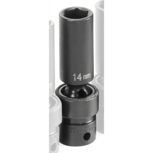 Grey Pneumatic 3/8" Drive x 14mm Deep Universal Socket