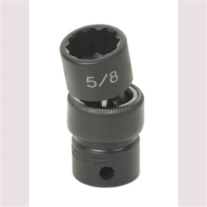 Grey Pneumatic 3/8" Drive x 5/8" Standard Universal- 12 Point Socket - Black