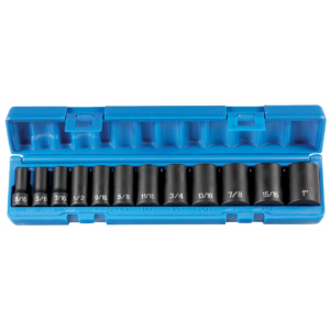Grey Pneumatic 3/8" Drive 12 Piece Semi-Deep Set - 12 Point