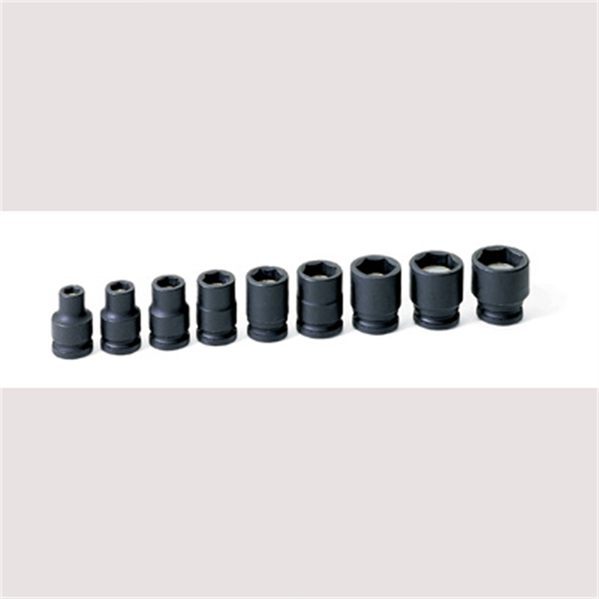 Grey Pneumatic 3/8" Drive 9 Piece Magnetic Impact Socket Set