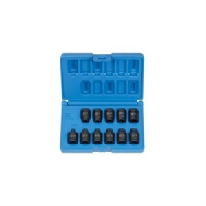Grey Pneumatic 3/8" Drive 11 Piece Pipe Plug Socket Set