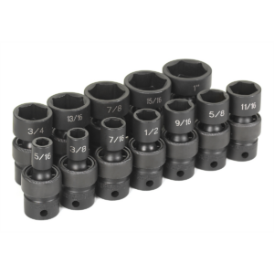 Grey Pneumatic 3/8" Dr. 12 Piece 6 Pt. Standard Length Frac. Universal Set
