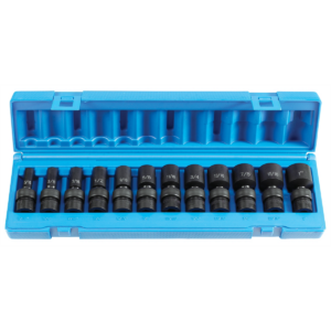 Grey Pneumatic 3/8" Dr. 12 Pc. Semi Deep SAE Universal Set