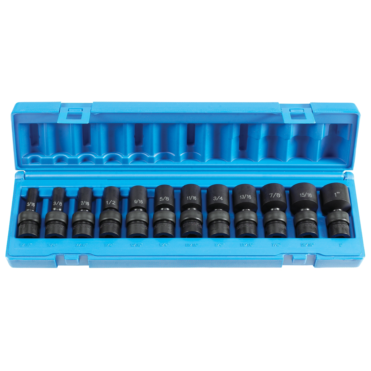 Grey Pneumatic 3/8" Dr. 12 Pc. Semi Deep SAE Universal Set