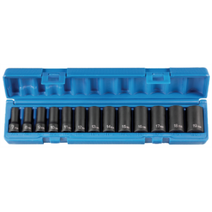 Grey Pneumatic 3/8" Drive 13 Piece Semi-Deep Metric Set