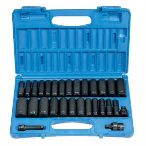 Grey Pneumatic 3/8" Drive 29 Piece Deep SAE/Metric Set