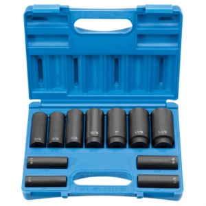 Grey Pneumatic 1/2" Drive 11 Piece Deep Set - 8 Point
