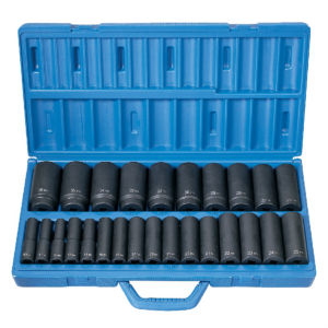 Grey Pneumatic 1/2" Drive 26 Piece Deep Length Metric Master Set