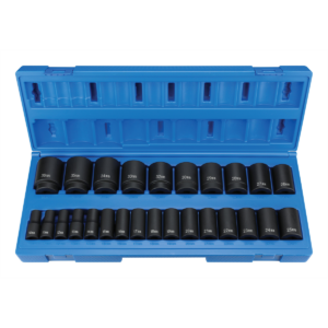 Grey Pneumatic 1/2" Drive 26 Pc. Semi-Deep Metric Set