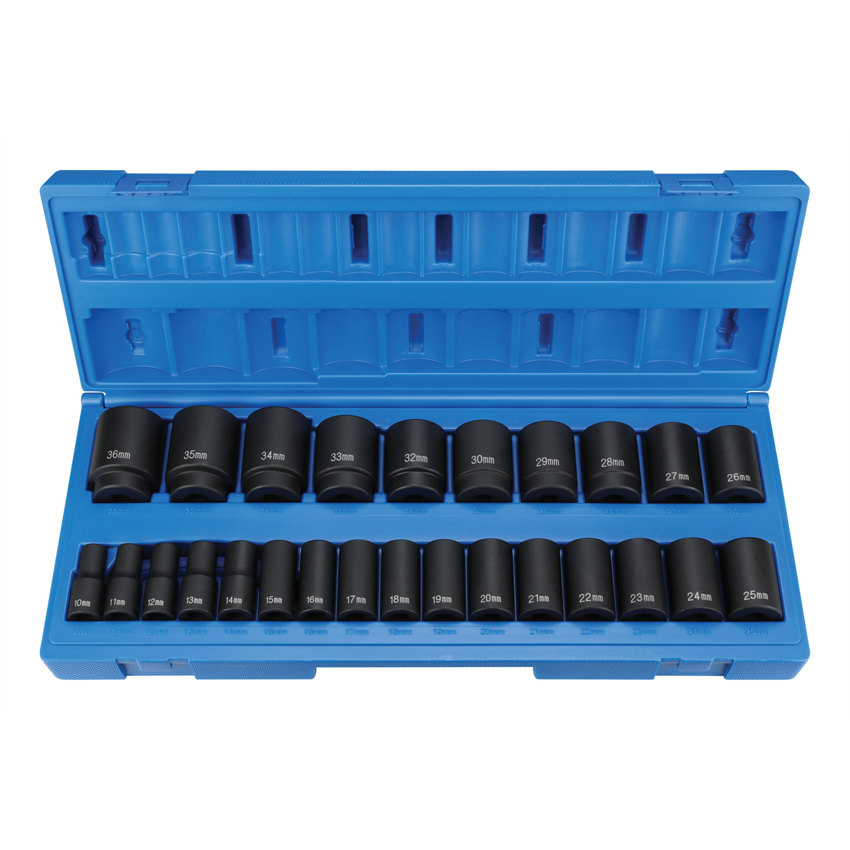 Grey Pneumatic 1/2" Drive 26 Pc. Semi-Deep Metric Set