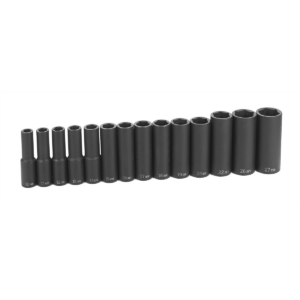 Grey Pneumatic 1/2" Drive 14 Piece Deep Metric Set