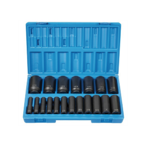 Grey Pneumatic 1/2" Drive 19 Piece Deep Length Fractional Set - 12 Point
