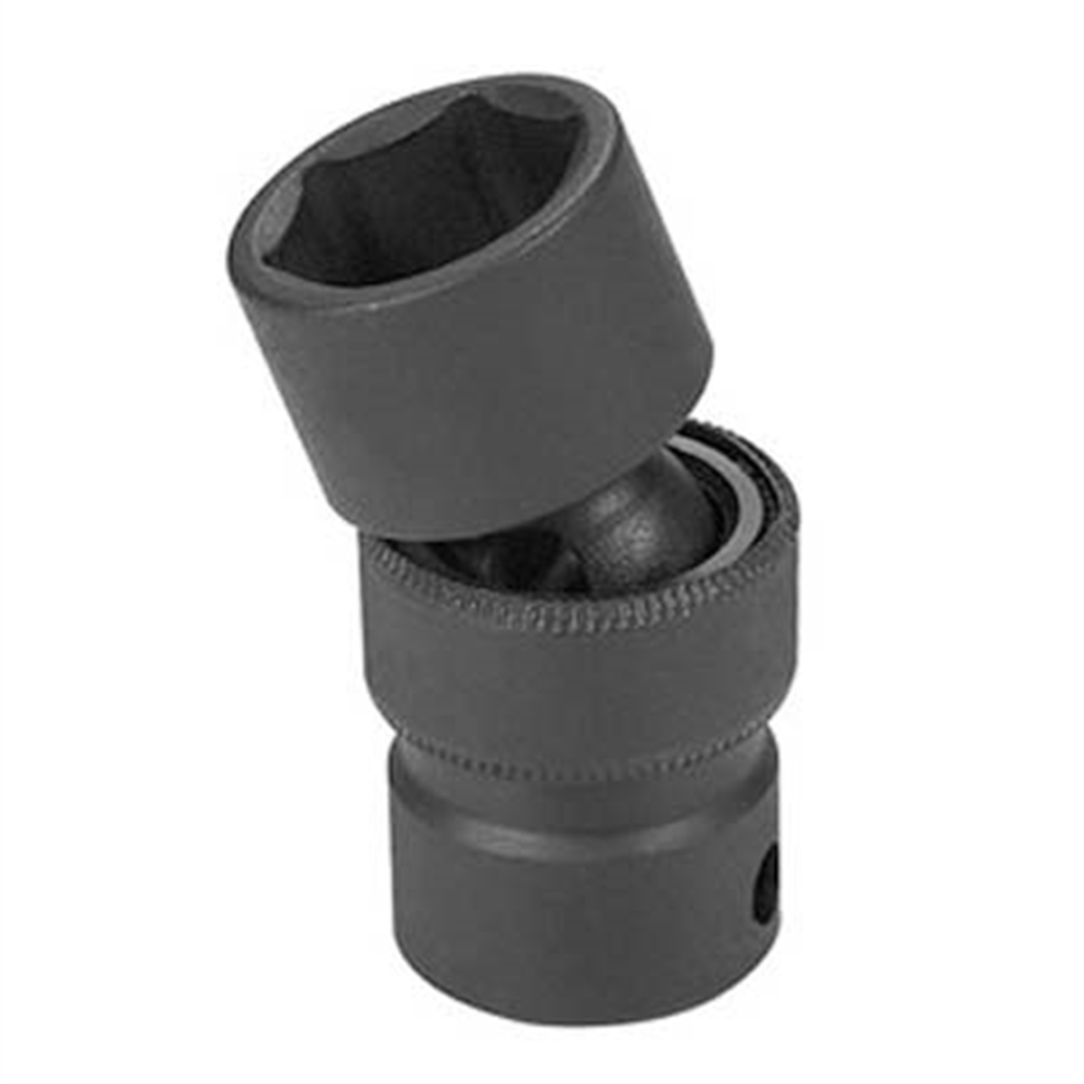 Grey Pneumatic 1/2" Drive x 10mm Standard Universal Socket 6 Point - Black