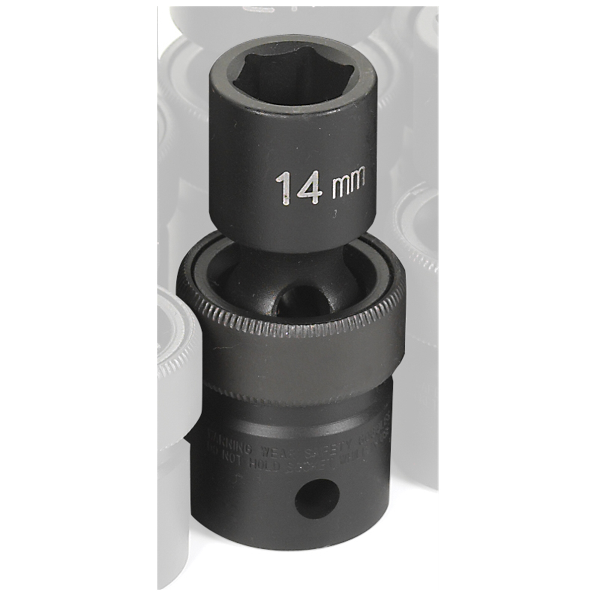 Grey Pneumatic 1/2" Drive x 14mm Standard Universal Socket