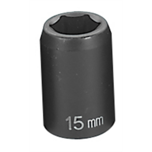 Grey Pneumatic 1/2" Drive x 15mm Standard Socket