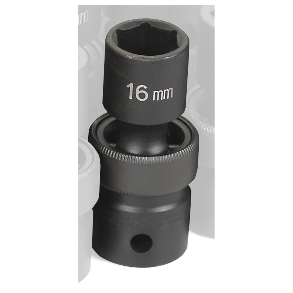 Grey Pneumatic 1/2" Drive x 16mm Standard Universal Socket