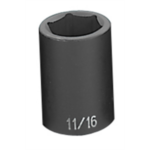 Grey Pneumatic 1/2" Drive x 11/16" Standard Socket