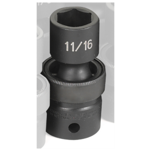 Grey Pneumatic 1/2" Drive x 11/16" Standard Universal Socket