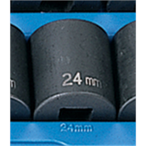 Grey Pneumatic 1/2" Drive x 24mm Standard Socket
