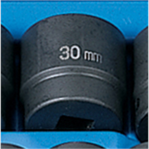 Grey Pneumatic 1/2" Drive x 30mm Standard Socket