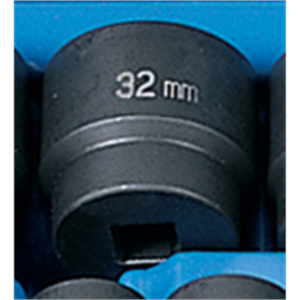 Grey Pneumatic 1/2" Drive x 32mm Standard Socket