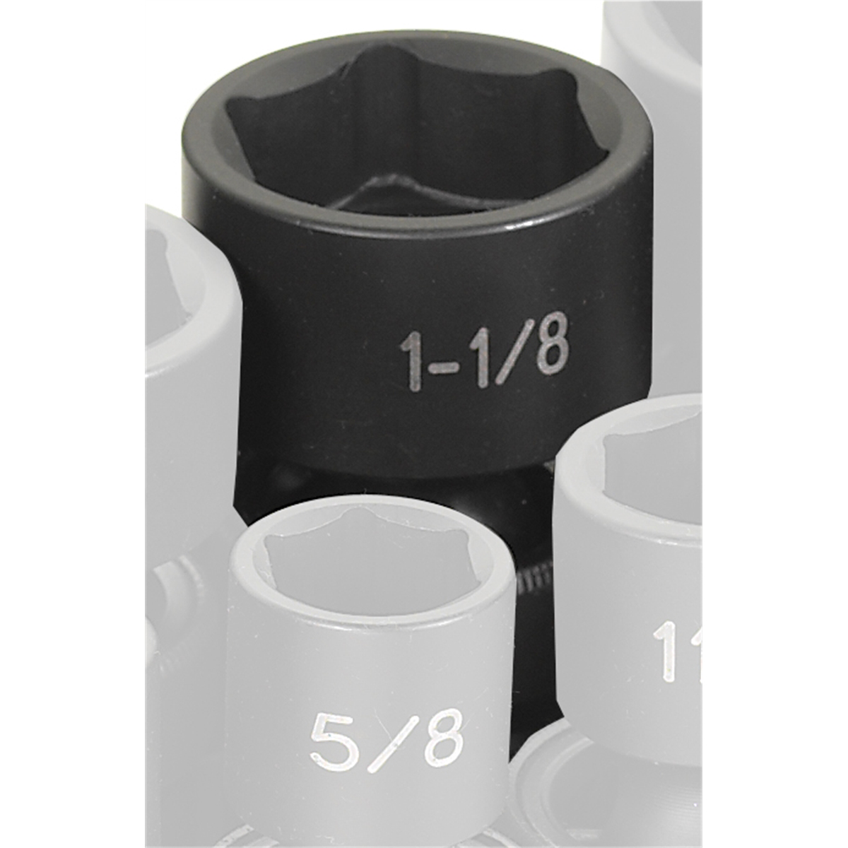 Grey Pneumatic 1/2" Drive x 1-1/8" Standard Universal Socket