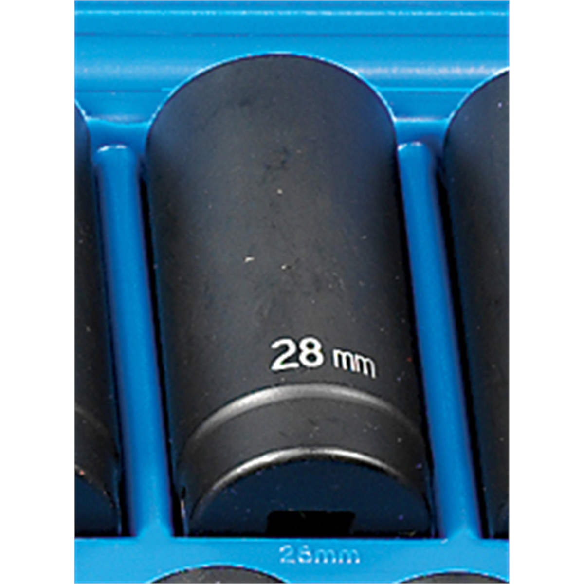 Grey Pneumatic 1/2" Drive x 28mm Deep - 12 Point Socket