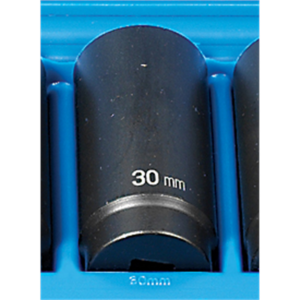 Grey Pneumatic 1/2" Drive x 30mm Deep - 12 Point Socket