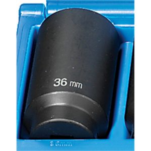 Grey Pneumatic 1/2" Drive x 36mm Deep - 12 Point Socket