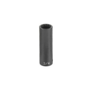Grey Pneumatic 1/2" Drive x 39mm Deep - 12 Point Socket
