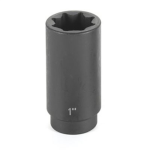 Grey Pneumatic 1/2" Drive x 1/2" Deep - 8 Point Socket